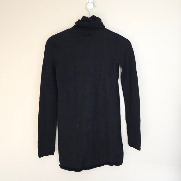 One Teaspoon 100% Merino Wool Knit Funnel Neck Dress - Black - Sz XS - Picture 2 of 16
